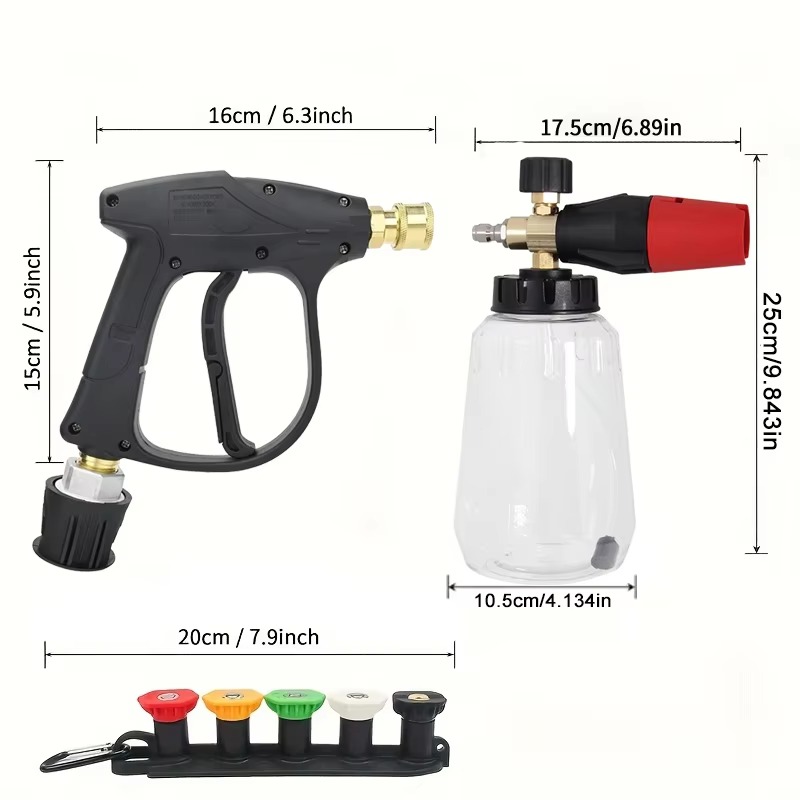 Snow Foam Cannon Lance Kit Com - Pressure Washer Foam Gun ulasan dan harga