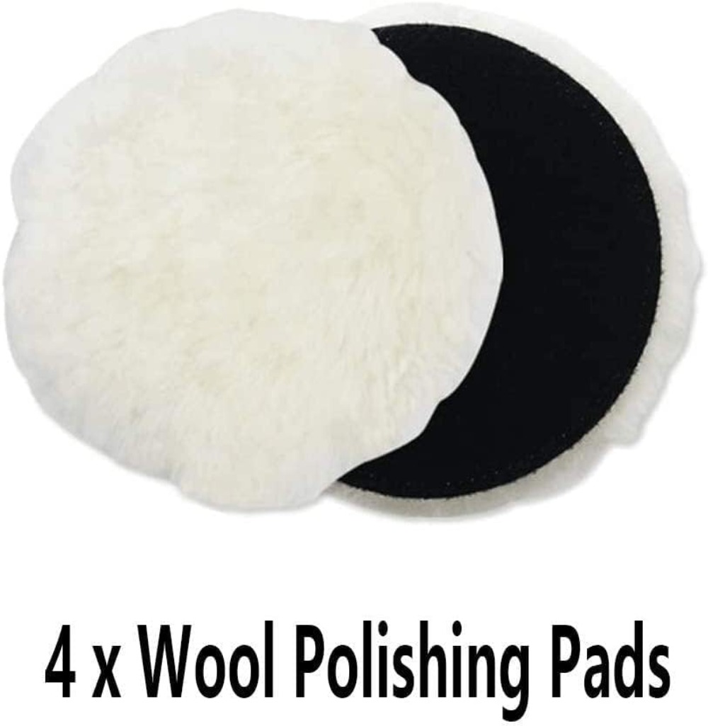 6 Pcs 5 Inch Wool Polishing Bu - Polish Pad Set Buffer ulasan dan harga